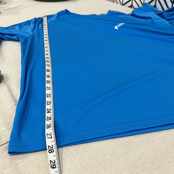 State of Mine Aquamarine Blue Raglan LS Mississippi State Shirt, Size Large - Picture 9 of 12